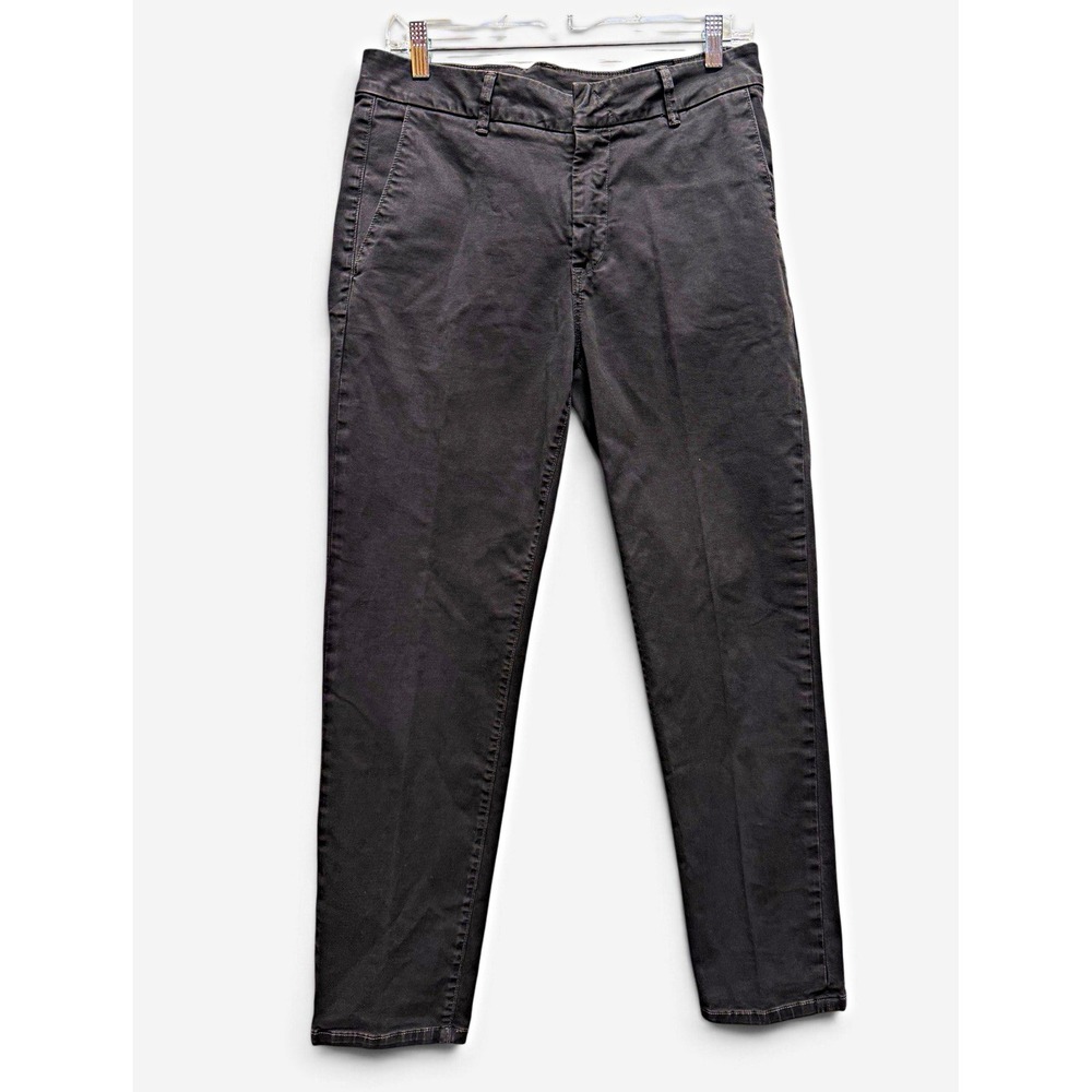 Vince Classic Chino Pants Women 29 Licorice Gray Slim Straight DV303A2322